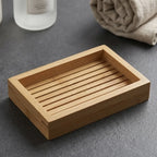 Natural Bamboo Fluted Bathroom Accessories