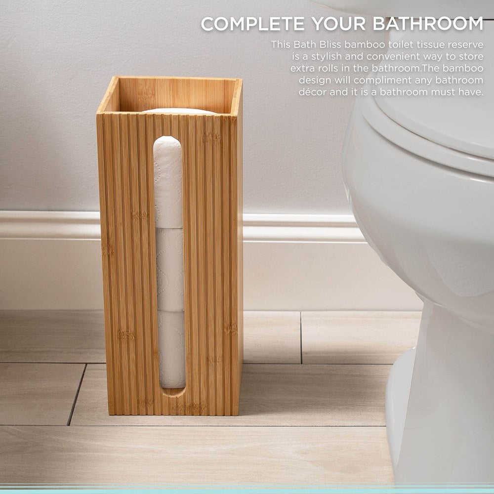 Bamboo Toilet Roll Storage Box | Full House Lebanon