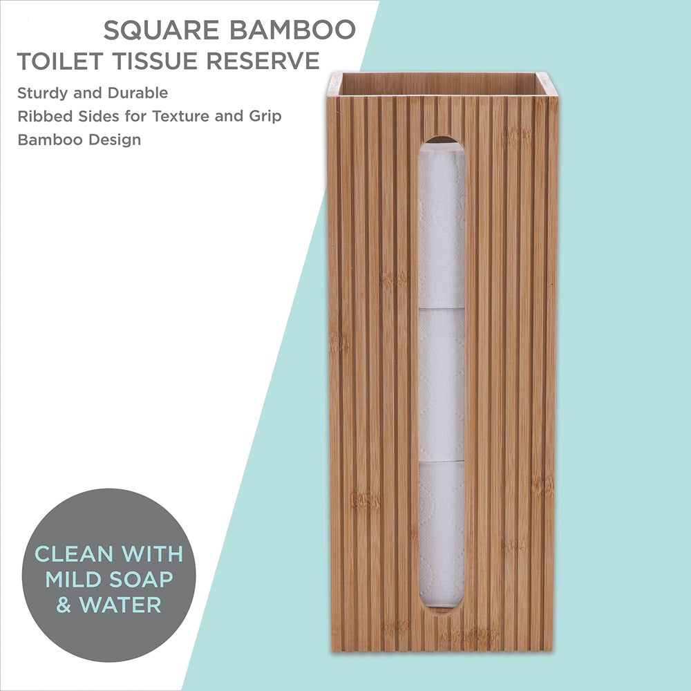 Bamboo Toilet Roll Storage Box | Full House Lebanon
