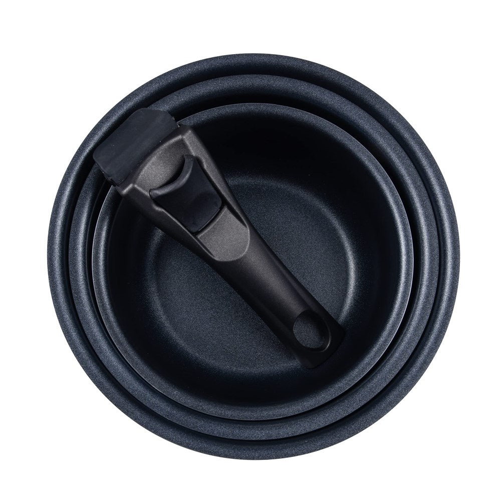 Click & Cook Aluminum  Sauce Pan Set (4 Pcs) | Full House Lebanon