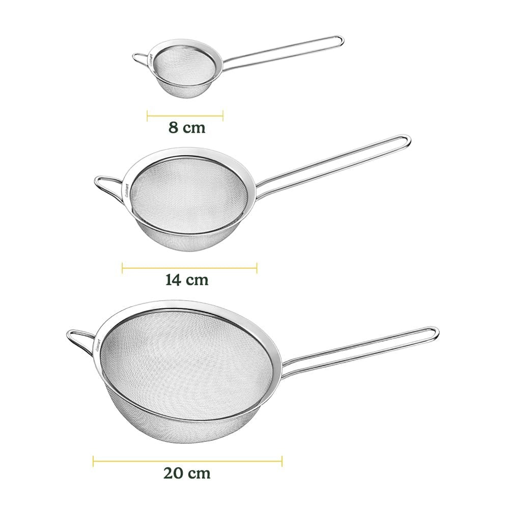 Stainless Steel Strainer Set (3 Pcs) | Full House Lebanon