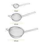 Stainless Steel Strainer Set (3 Pcs) | Full House Lebanon