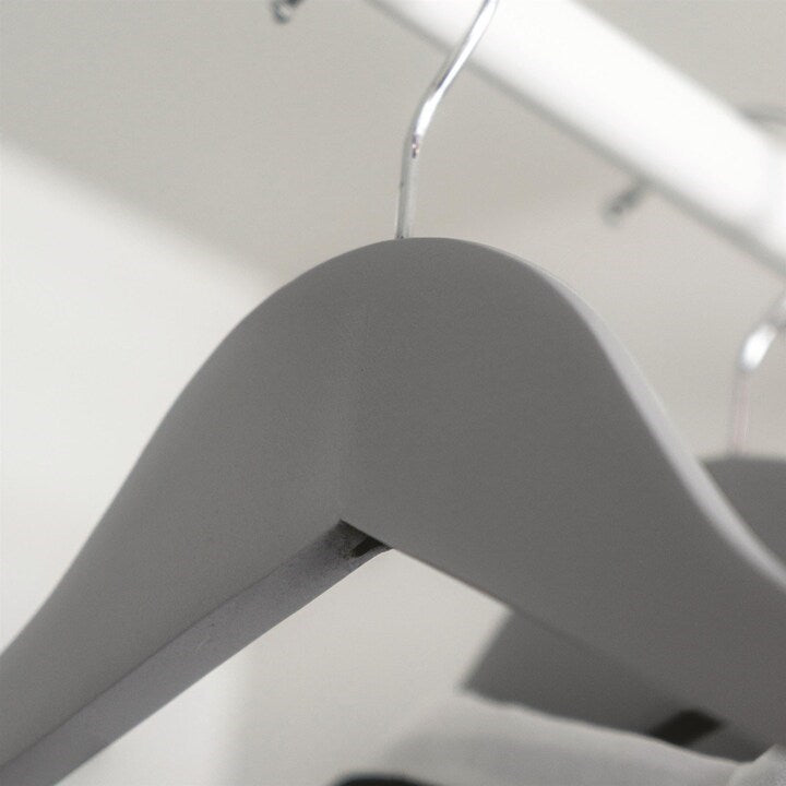 Matte Grey Wood Hanger Set (3 Pcs) | Full House Lebanon
