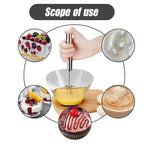 Stainless Steel Semi -Automatic Whisk Set (2 Pcs) | Full House Lebanon