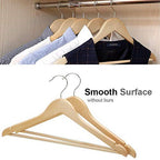 Natural Wood  Clothes Hanger Set   (20 Pcs) | Full House Lebanon