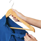 Natural Wood  Clothes Hanger Set   (20 Pcs) | Full House Lebanon