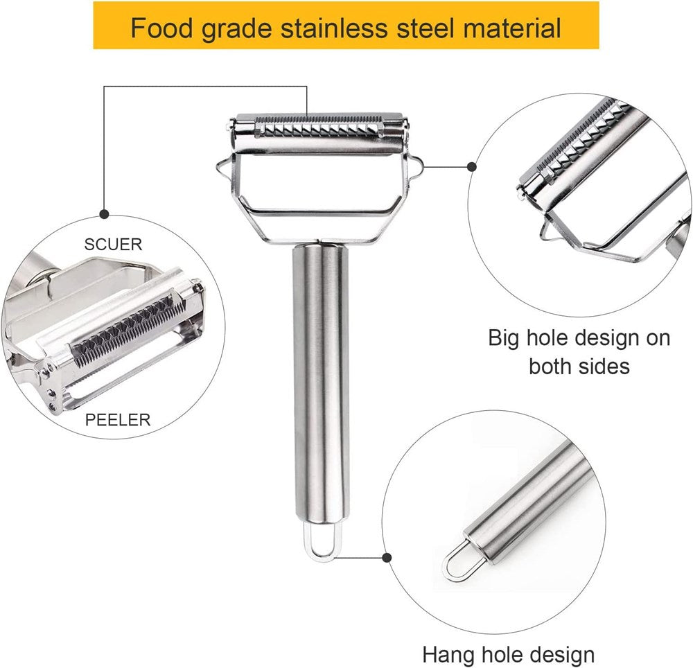 Multifunctional Stainless Steel Julienne Peeler & Slicer | Full House Lebanon