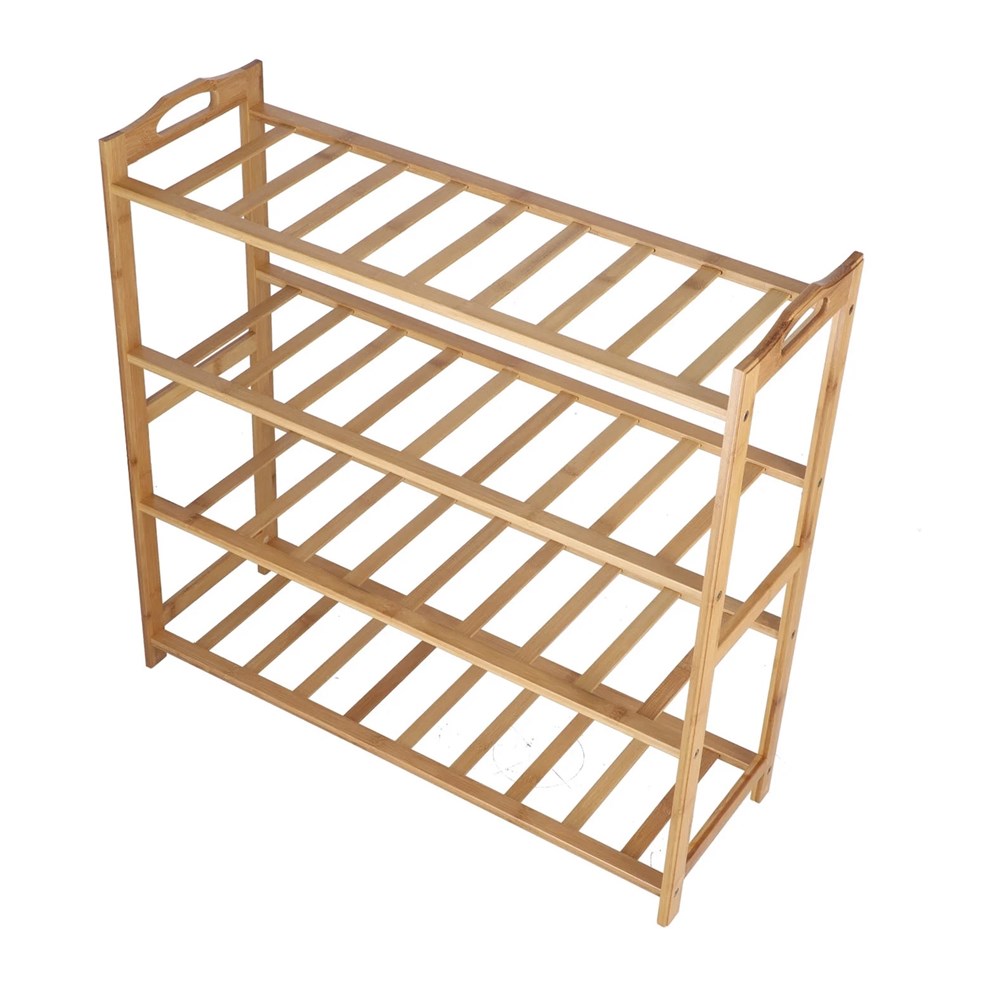 4 Tier Bamboo Shoe Rack | Full House Lebanon