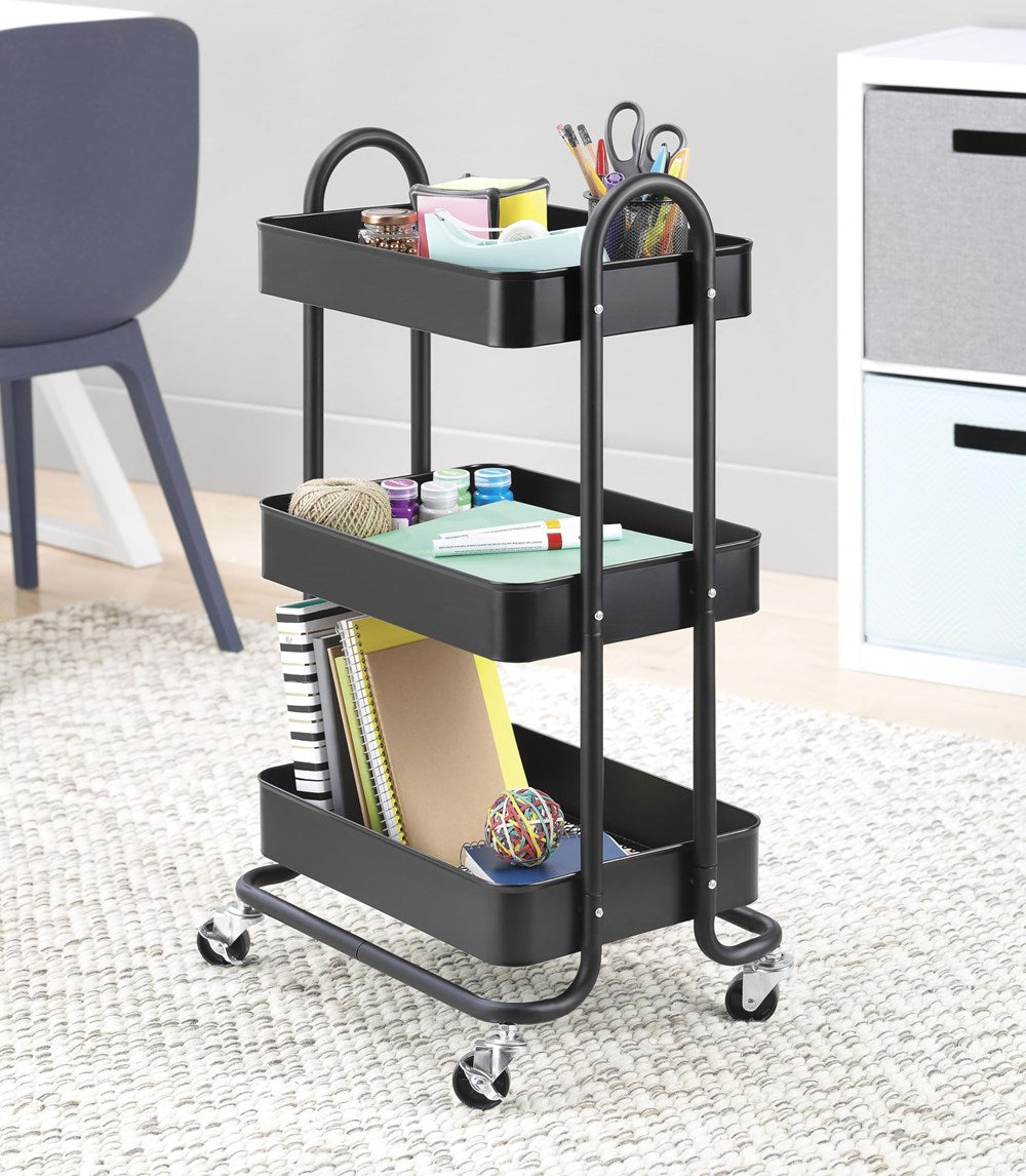 3 -Tier Metal  Rolling Cart | Full House Lebanon