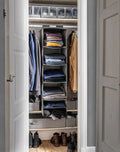 6 -Compartments Hanging Clothes Closet Storage Organizer