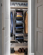 6 -Compartments Hanging Clothes Closet Storage Organizer