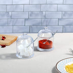 Glass Seasoning Jars with Acrylic Spoon Set (2 Pcs) | Full House Lebanon