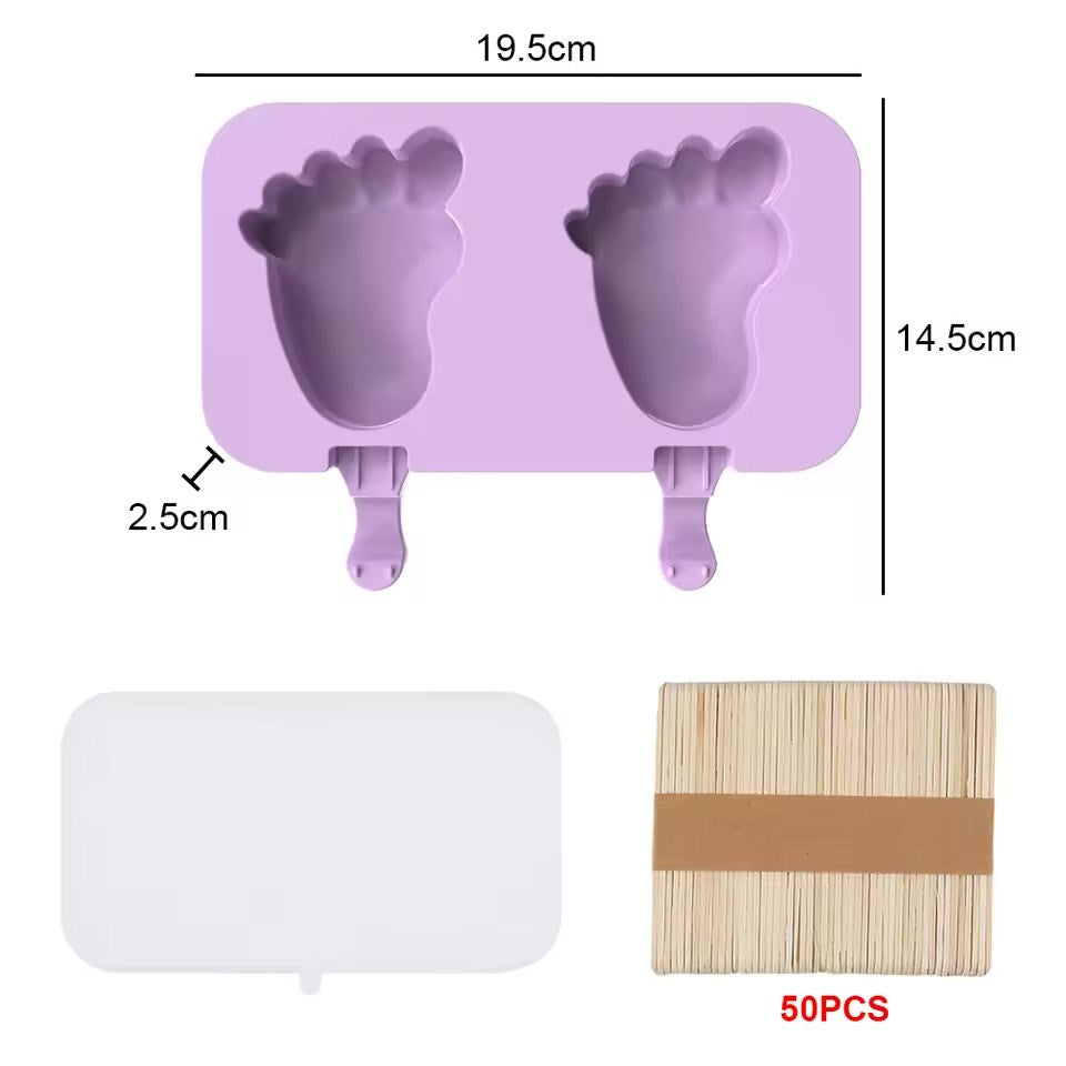 Footprints Popsicle Silicone Ice Mold | Full House Lebanon