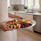 Stainless Steel Oval Serving Tray
