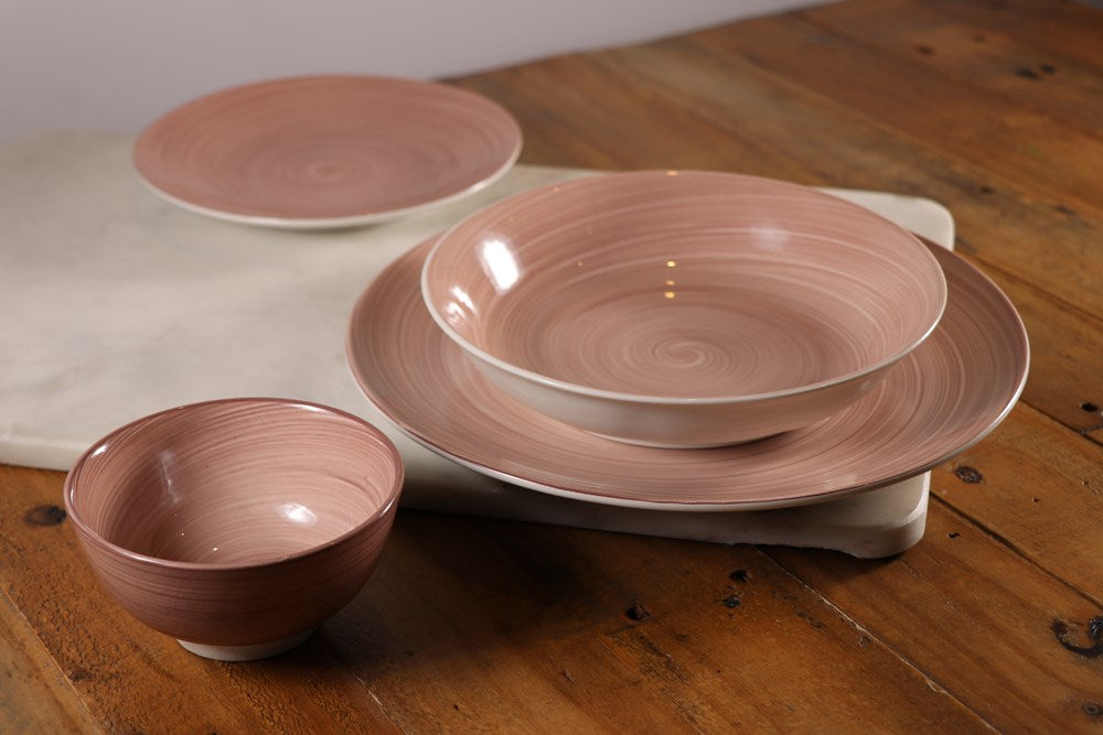 Porcelain Pink Dinnerware - Deep Plate | Full House Lebanon