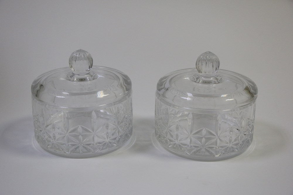 Glass Candy Pot Set (2 Pcs) | Full House Lebanon