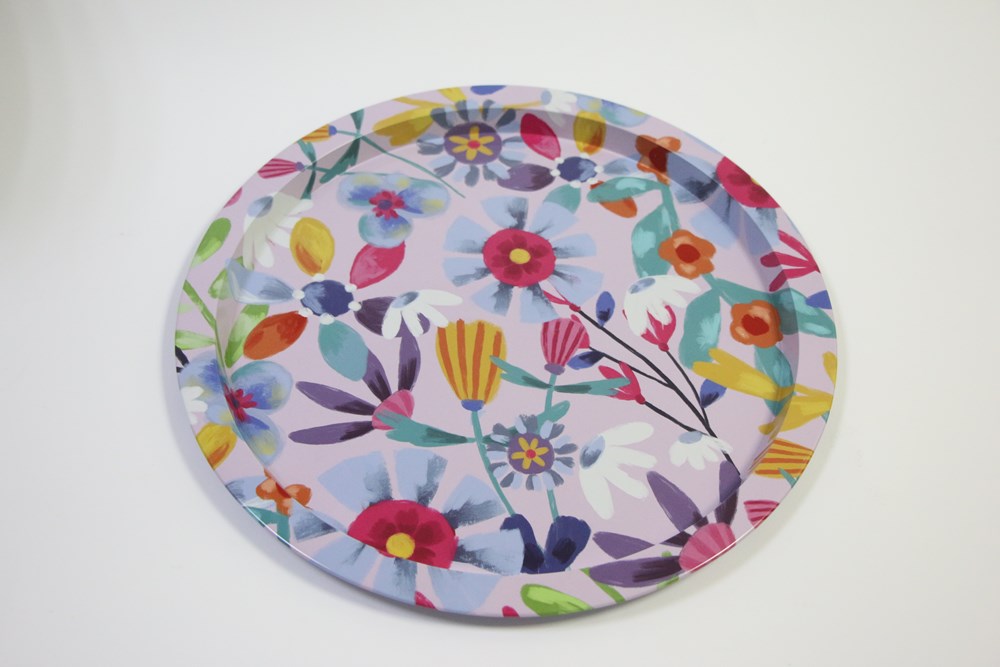 Floral Metal Tray | Full House Lebanon