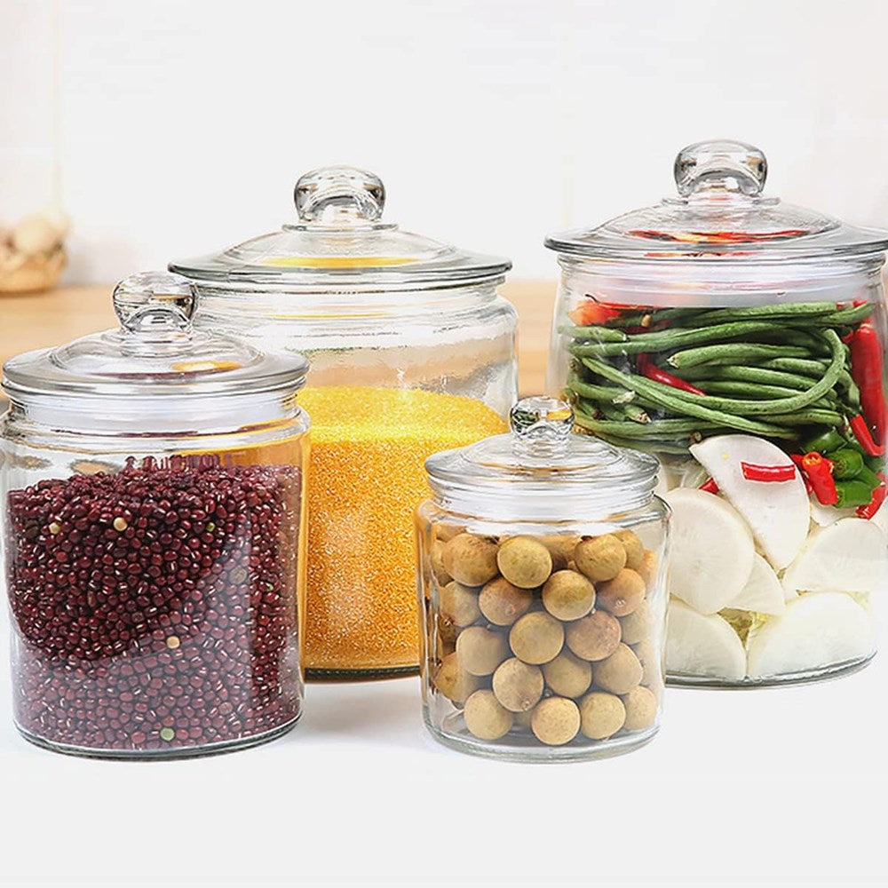 Glass Jar with Airtight Lid - 870 ml | Full House Lebanon