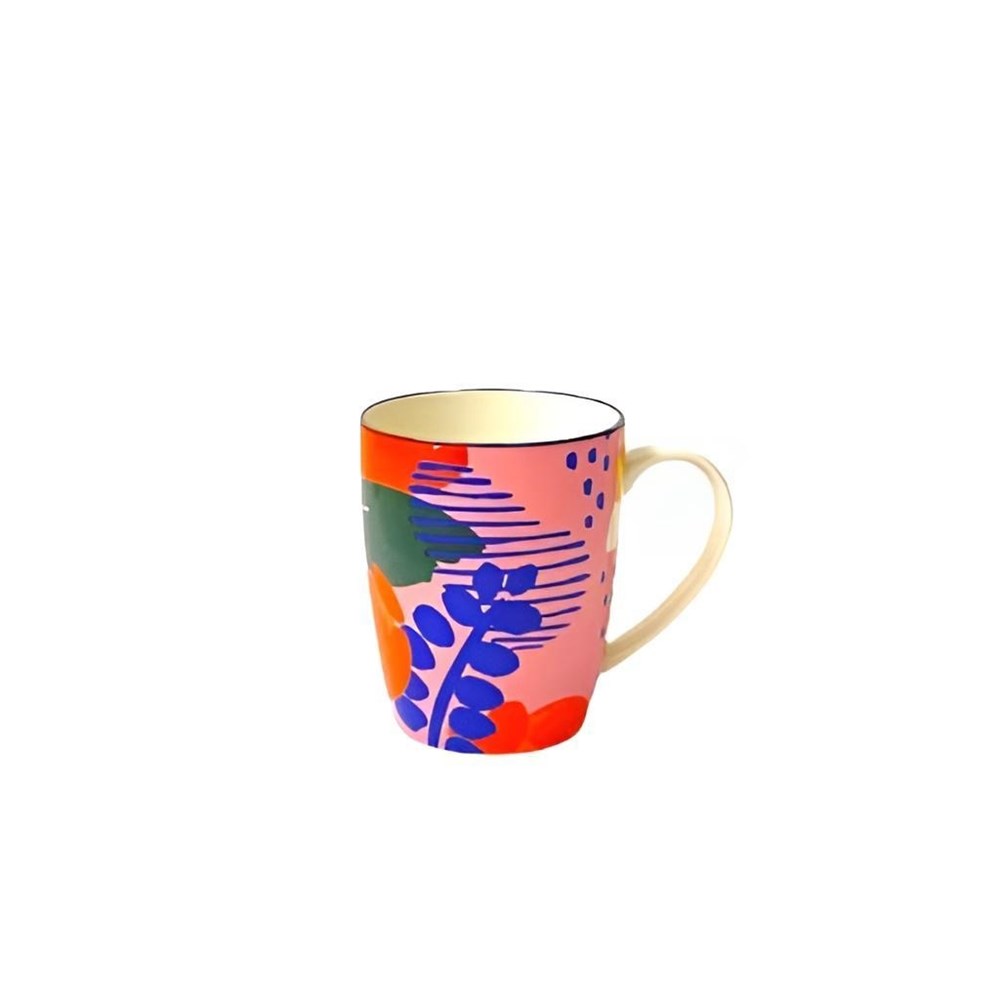 Patterned Porcelain Dessert Plate & Mug - Mug | Full House Lebanon