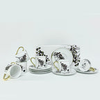 Rosanna La Foret Espresso Cups & Saucer Set (12 Pcs) | Full House Lebanon