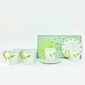 Rosanna Leaf Espresso Cup & Saucer Set (12 Pcs) | Full House Lebanon