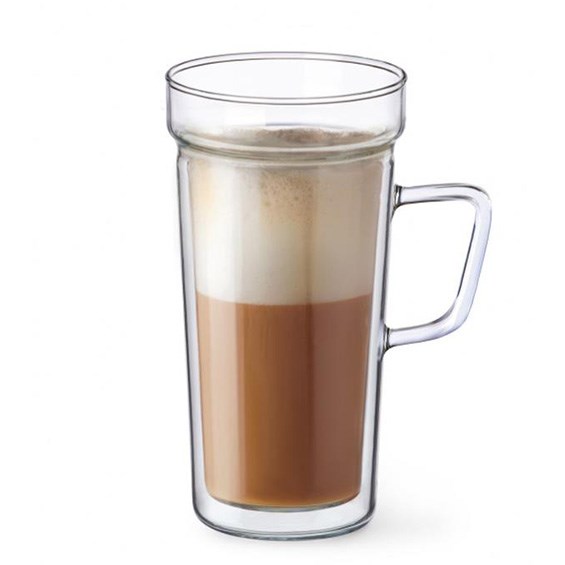 SIMAX Double Wall Glass Mugs Set (2 Pcs) | Full House Lebanon
