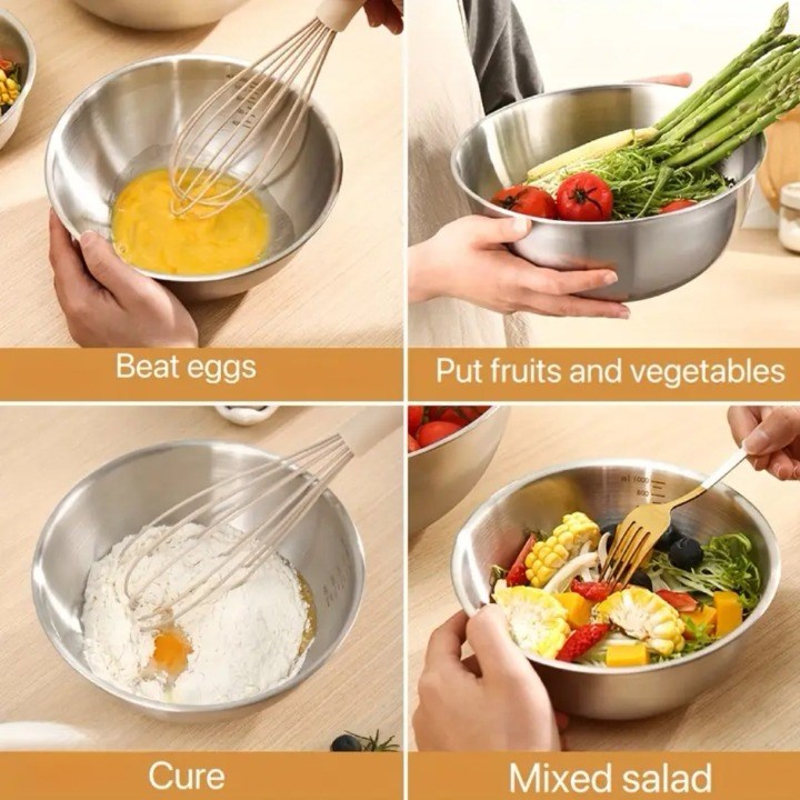 Stainless Steel Mixing Bowl with Airtight Lid | Full House Lebanon