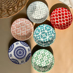Multicolored Deep Plate Set (6 Pcs) | Full House Lebanon