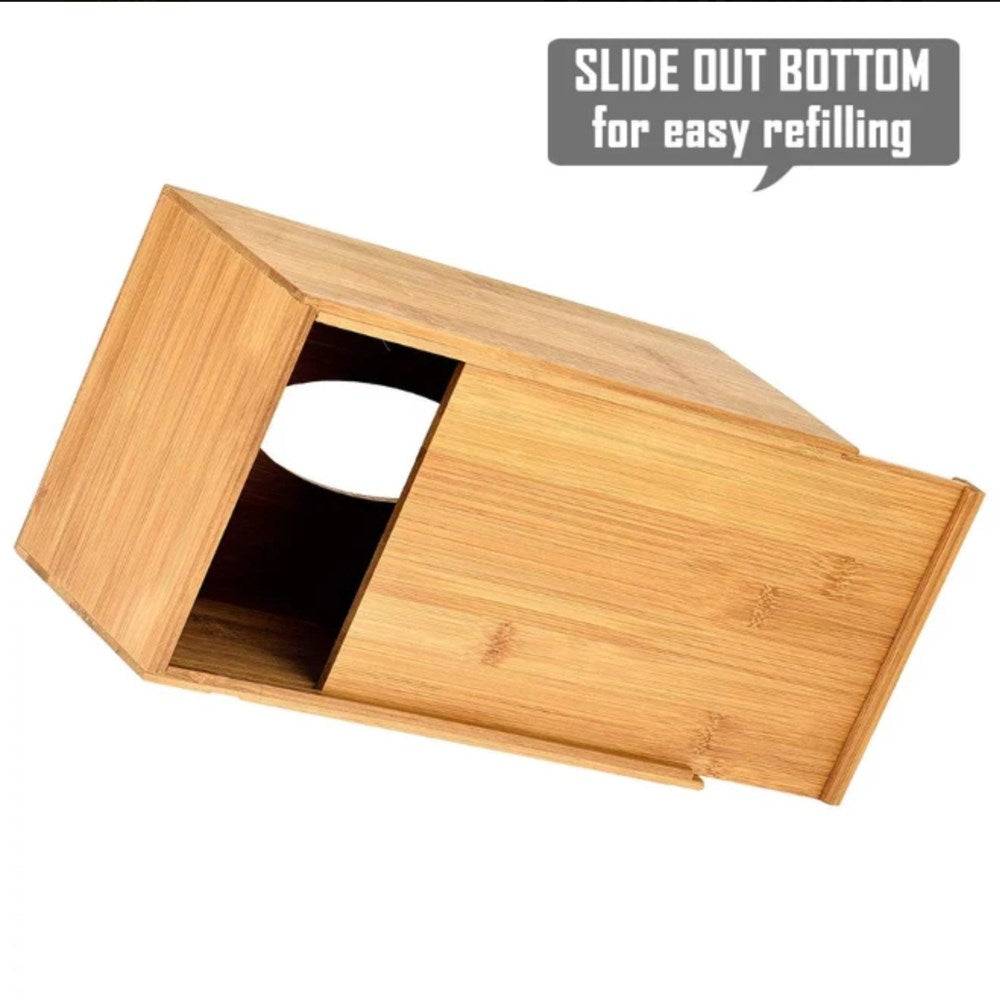 Rectangular Bamboo Tissue Box | Full House Lebanon