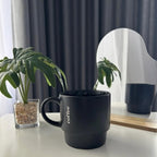Stackable Porcelain Mug - Be Joyful, Black | Full House Lebanon