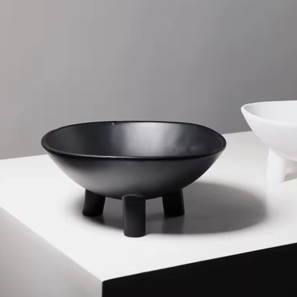 Matte Footed Bowl - White | Full House Lebanon