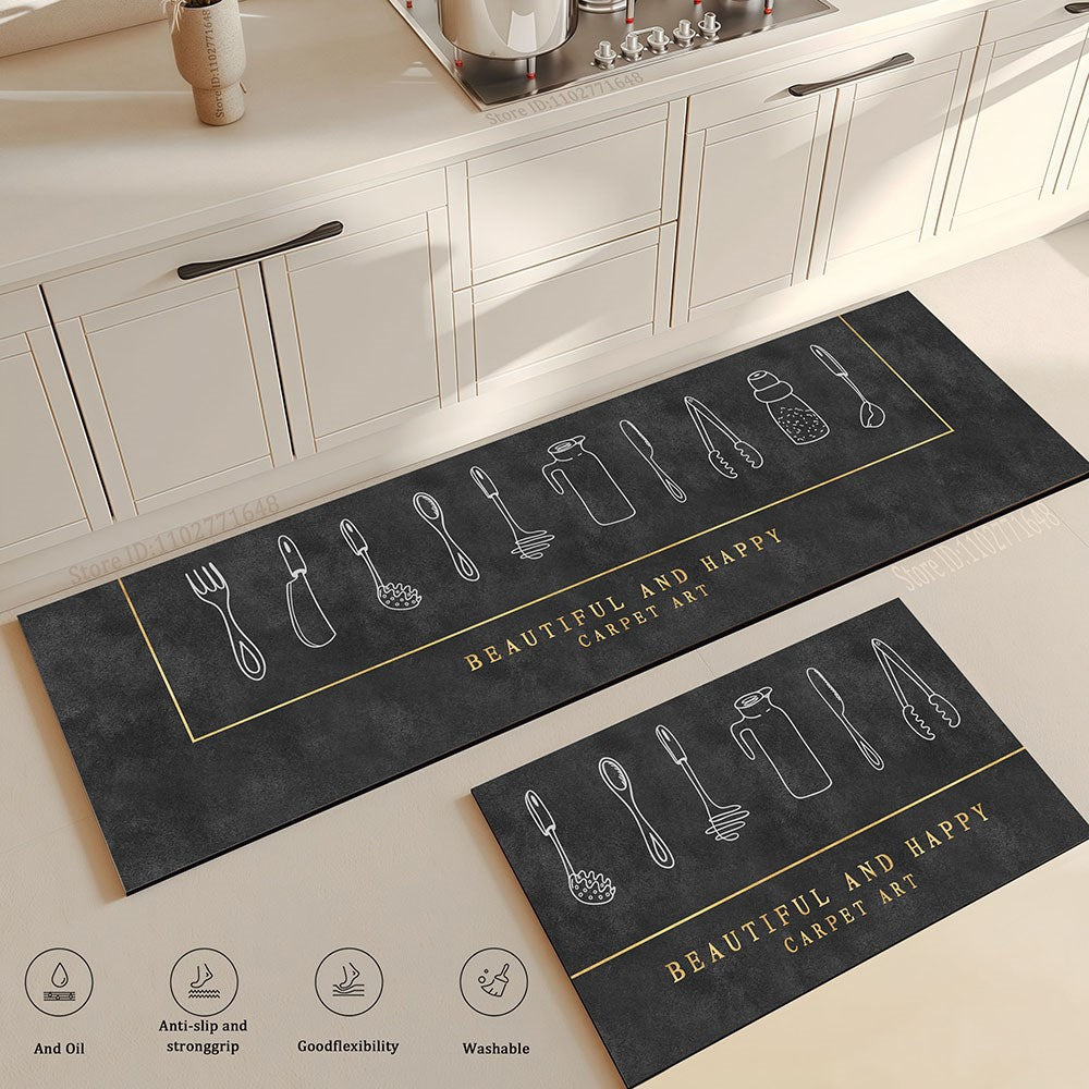 Anti-fatigue Kitchen Rug Set (2 Pcs) | Full House Lebanon