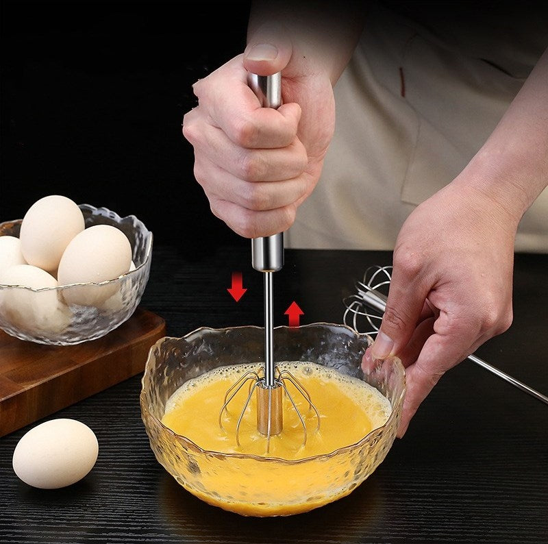 Stainless Steel Semi-automatic Egg Whisk | Full House Lebanon