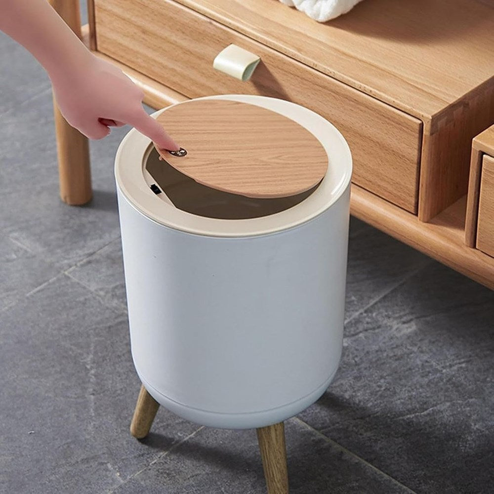 Push-to-Open Footed Waste Bin | Full House Lebanon