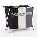 3-compartement laundry  basket