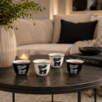 Shaffeh Calligraphy Coffee Cup Set –  Set Of 12 | Full House Lebanon