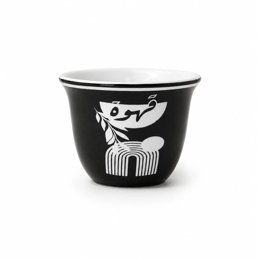 Shaffeh Calligraphy Coffee Cup Set –  Set Of 12