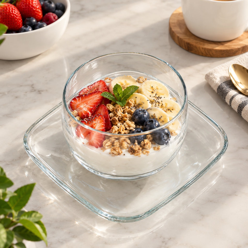 Cleo Bowls Set with Saucers ( 12 pcs)