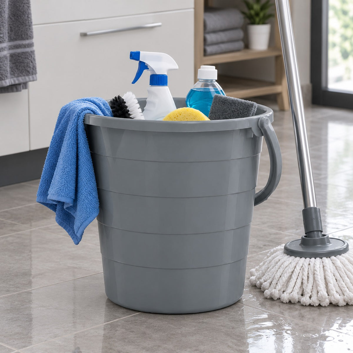 Plastic Cleaning Bucket