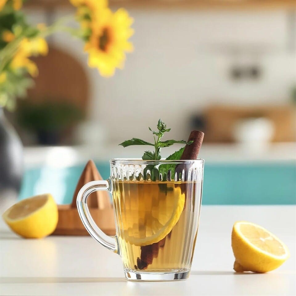 LAV Hestia Glass Mug - 400ml | Full House Lebanon