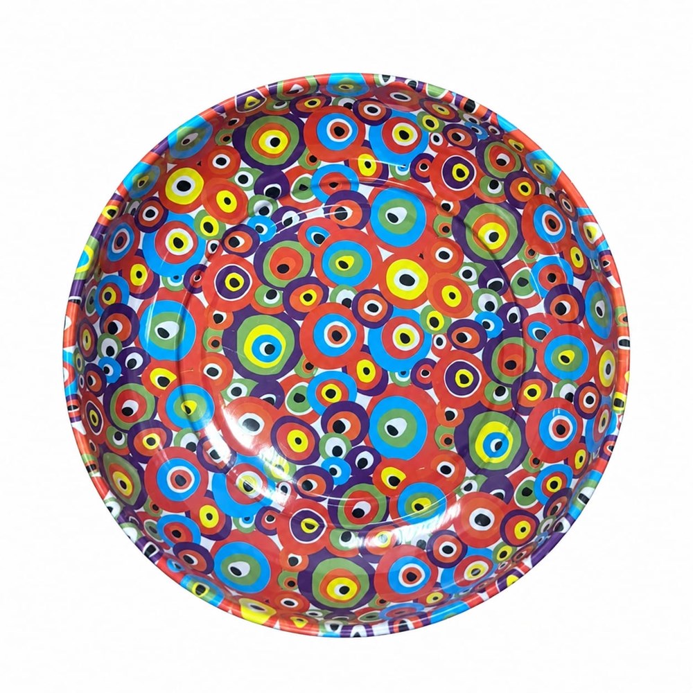 Evil Eye  Metal Printed Bowl