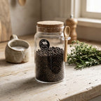 Glass Jar with Cork Lid & Spoon | Full House Lebanon