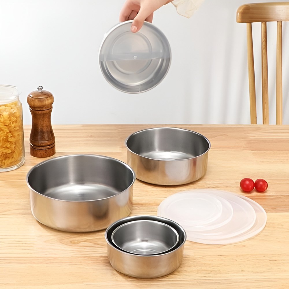 Stainless Steel Food Container Set (5 Pcs) | Full House Lebanon