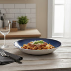 Melamine Blue Deep Plate | Full House Lebanon