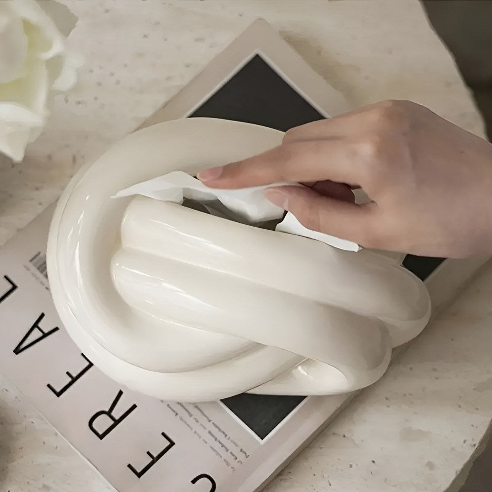 Modern Knot Design Tissue Box | Full House Lebanon