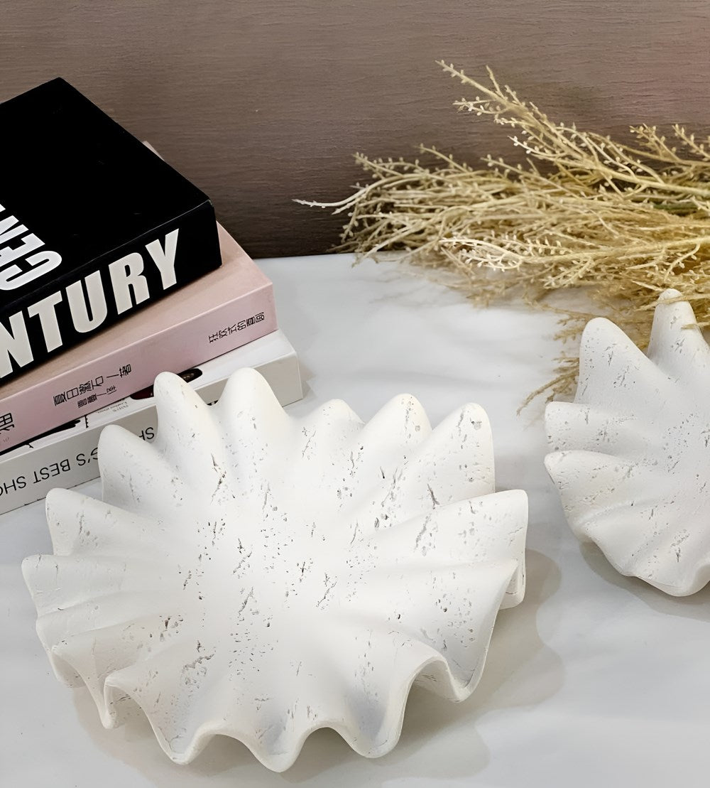 Shell-shaped Stone Decorative Bowl | Full House Lebanon