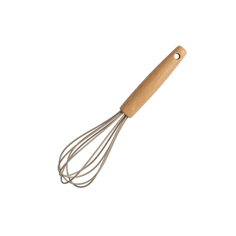 Silicone Whisk with Wooden Handle