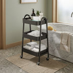 3-Tier Metal Rolling Cart
