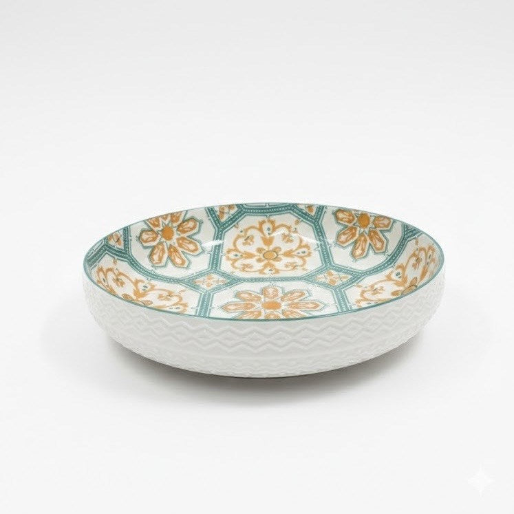 Large Patterned Serving Bowl