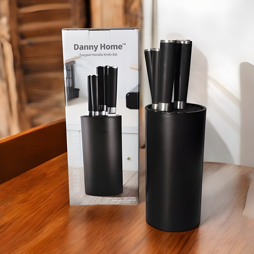 Black Knife Set (6 Pcs) | Full House Lebanon